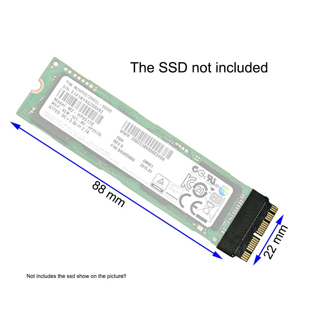 Amazon.com: HUYUN M.2 NVME SSD Convert Adapter for MacBook Air Pro